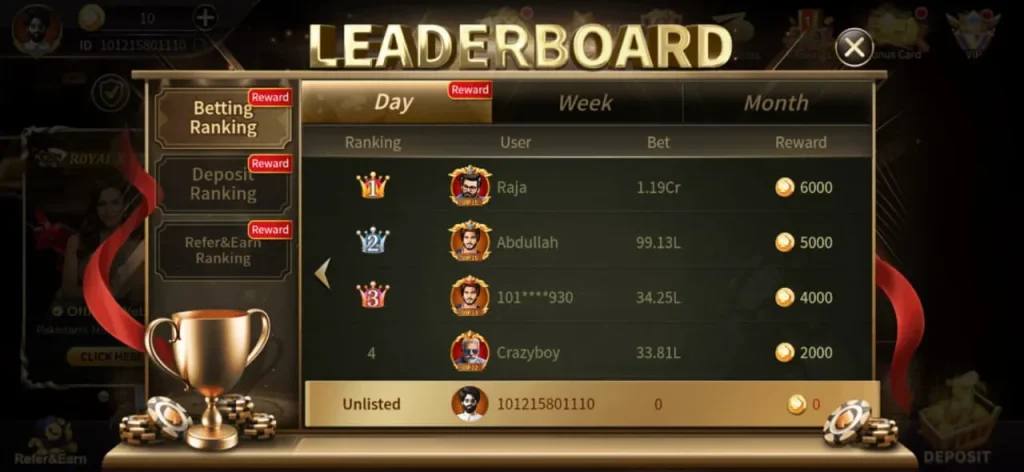 royalx777 game Leaderboard