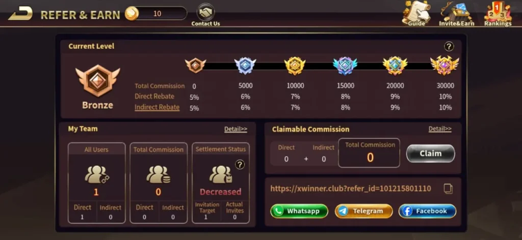 royalx777 game Refer and earning